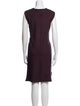 St. John V-Neck Knee-Length Dress