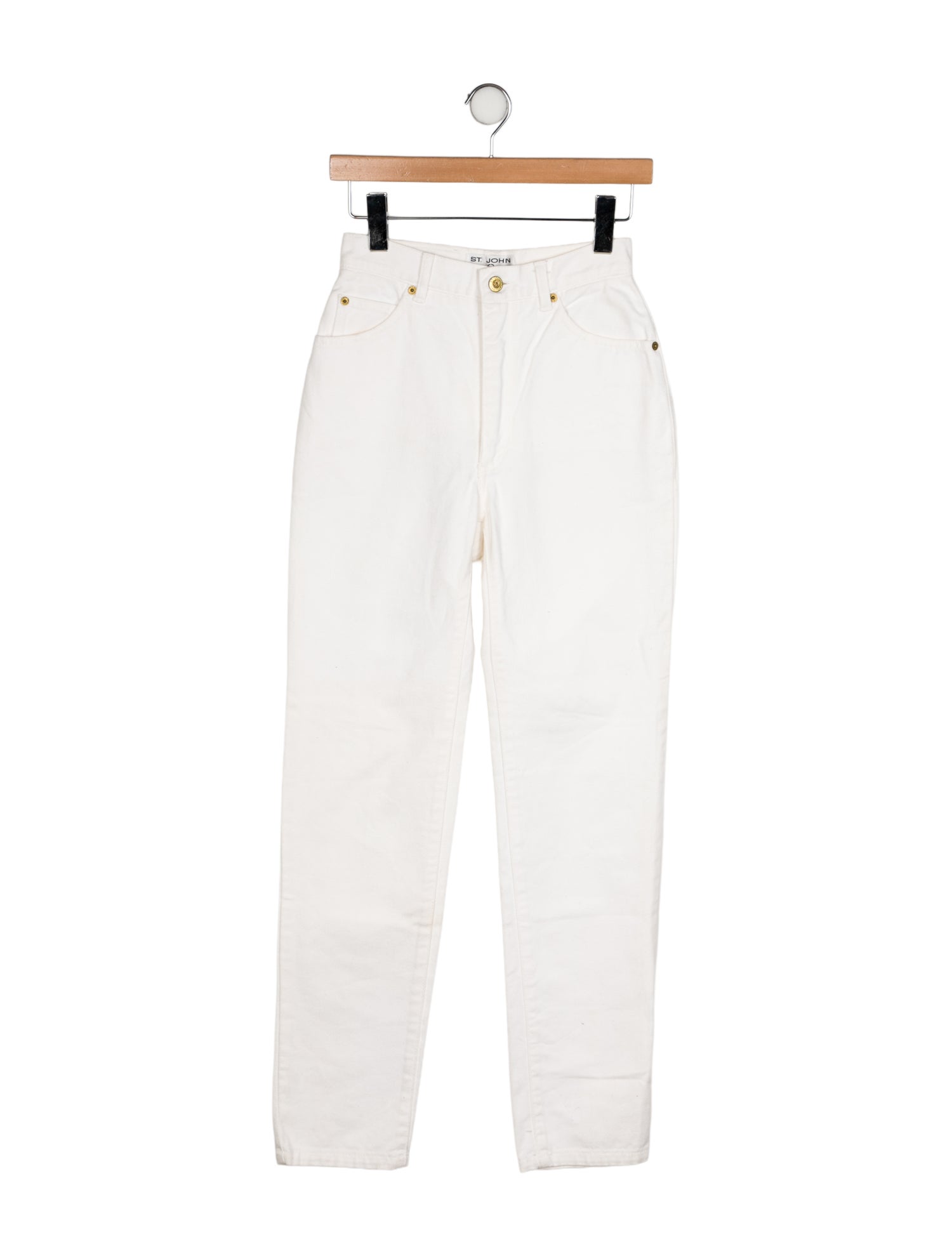 St. John High-Rise Straight Leg Jeans