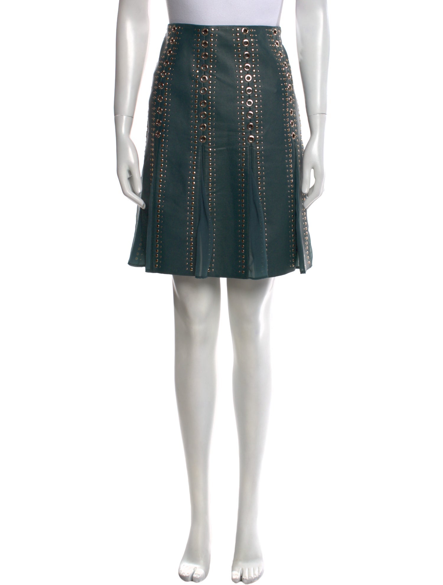 St. John Linen Knee-Length Skirt