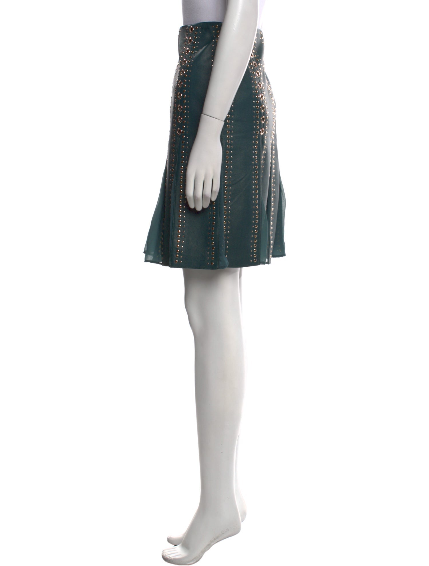 St. John Linen Knee-Length Skirt