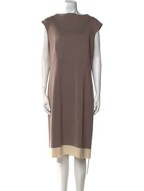 St. John Wool Midi Length Dress