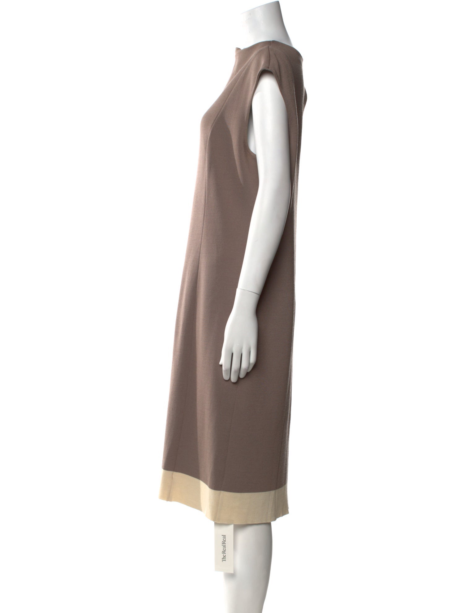 St. John Wool Midi Length Dress