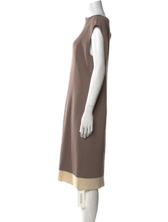 St. John Wool Midi Length Dress