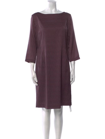 St. John Silk Knee-Length Dress