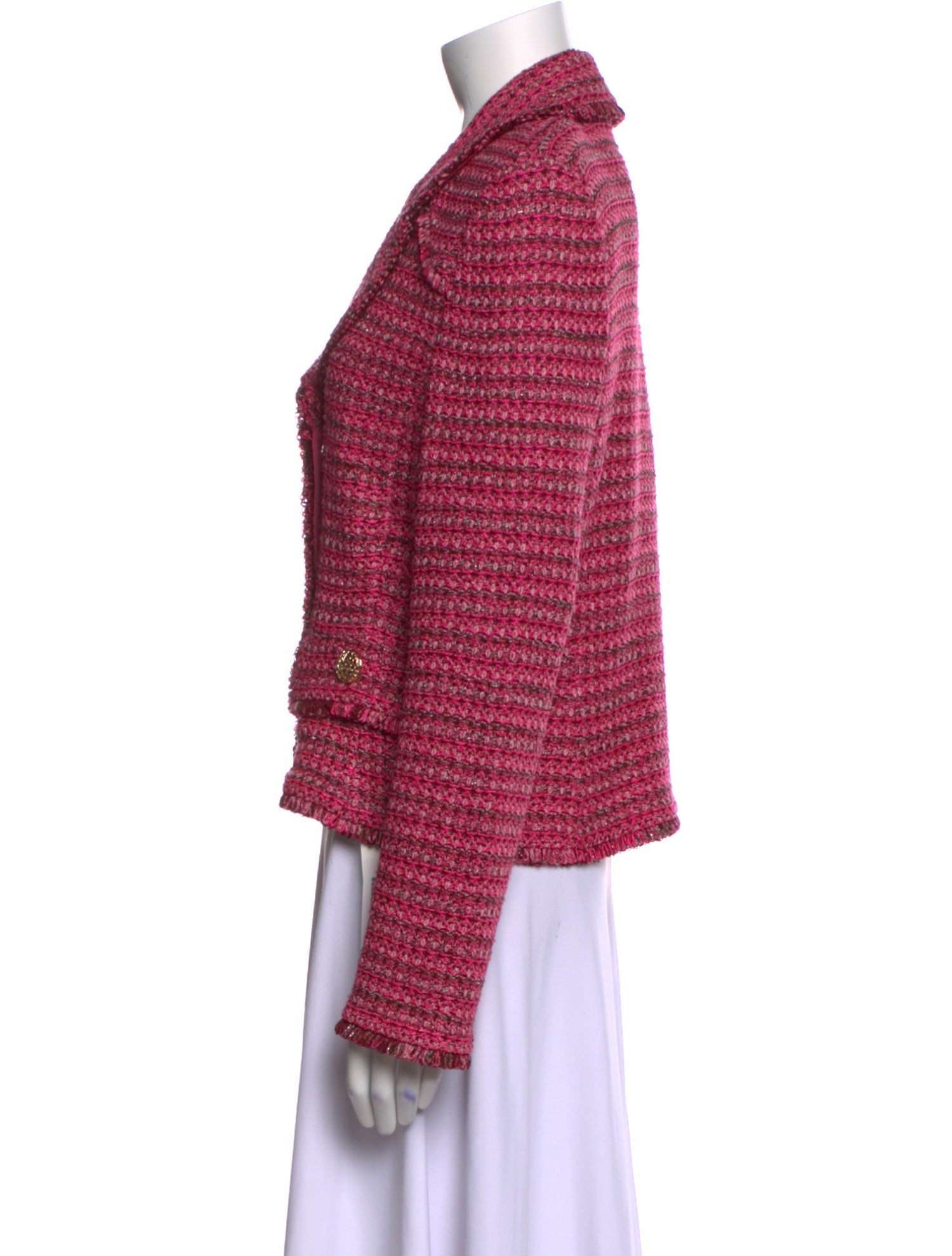 St. John Tweed Pattern Sweater