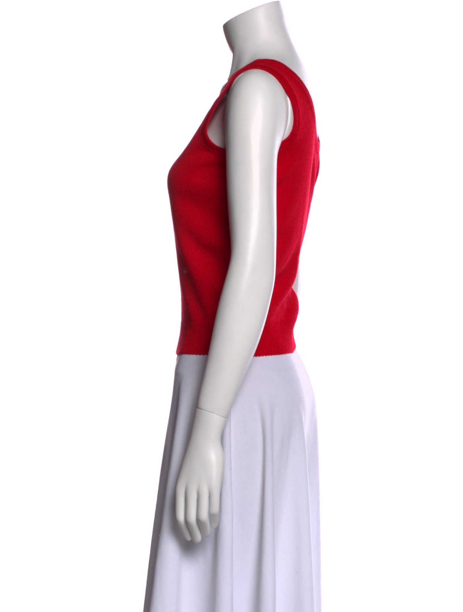 St. John Sport Scoop Neck Sleeveless Top