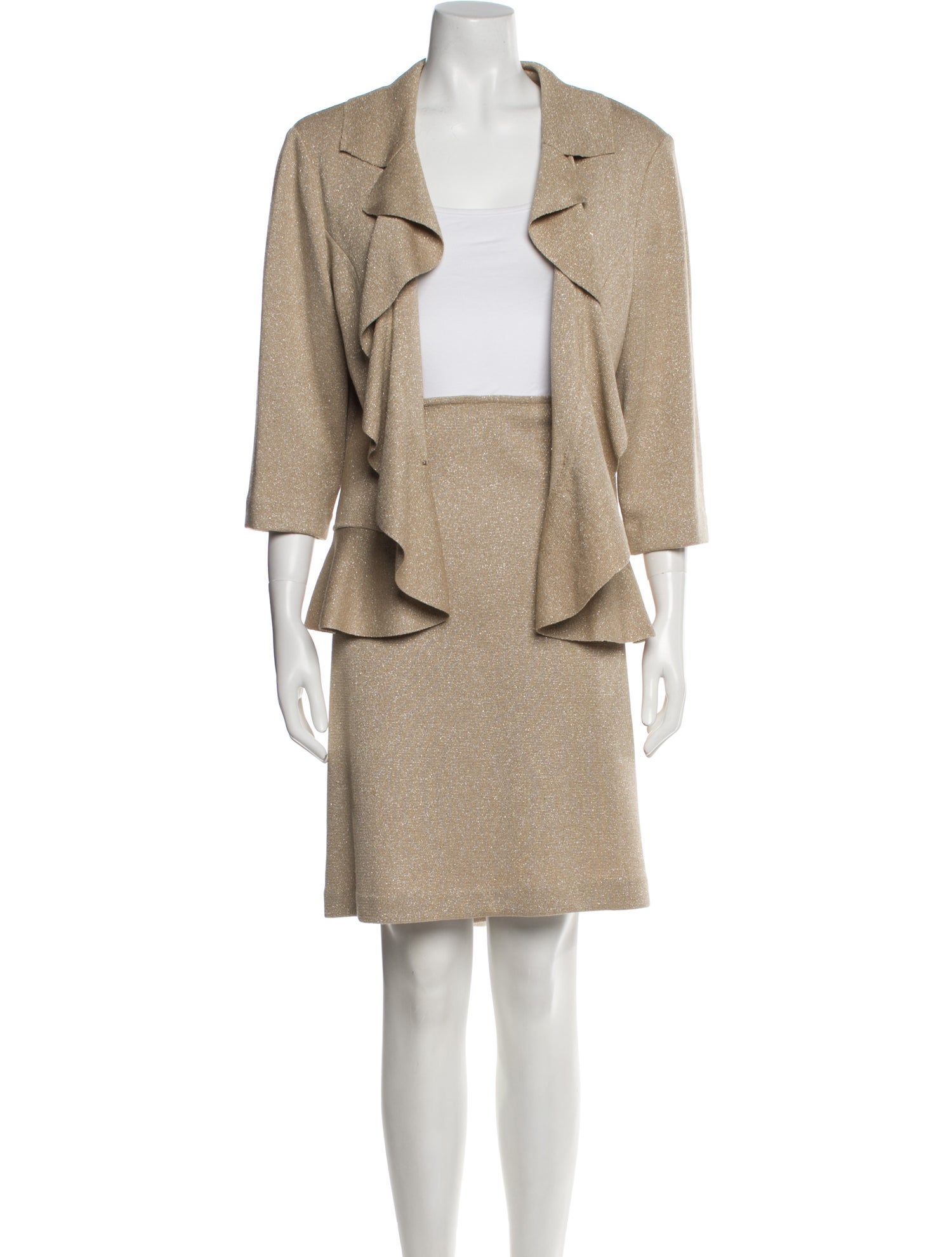 St. John Wool Skirt Set