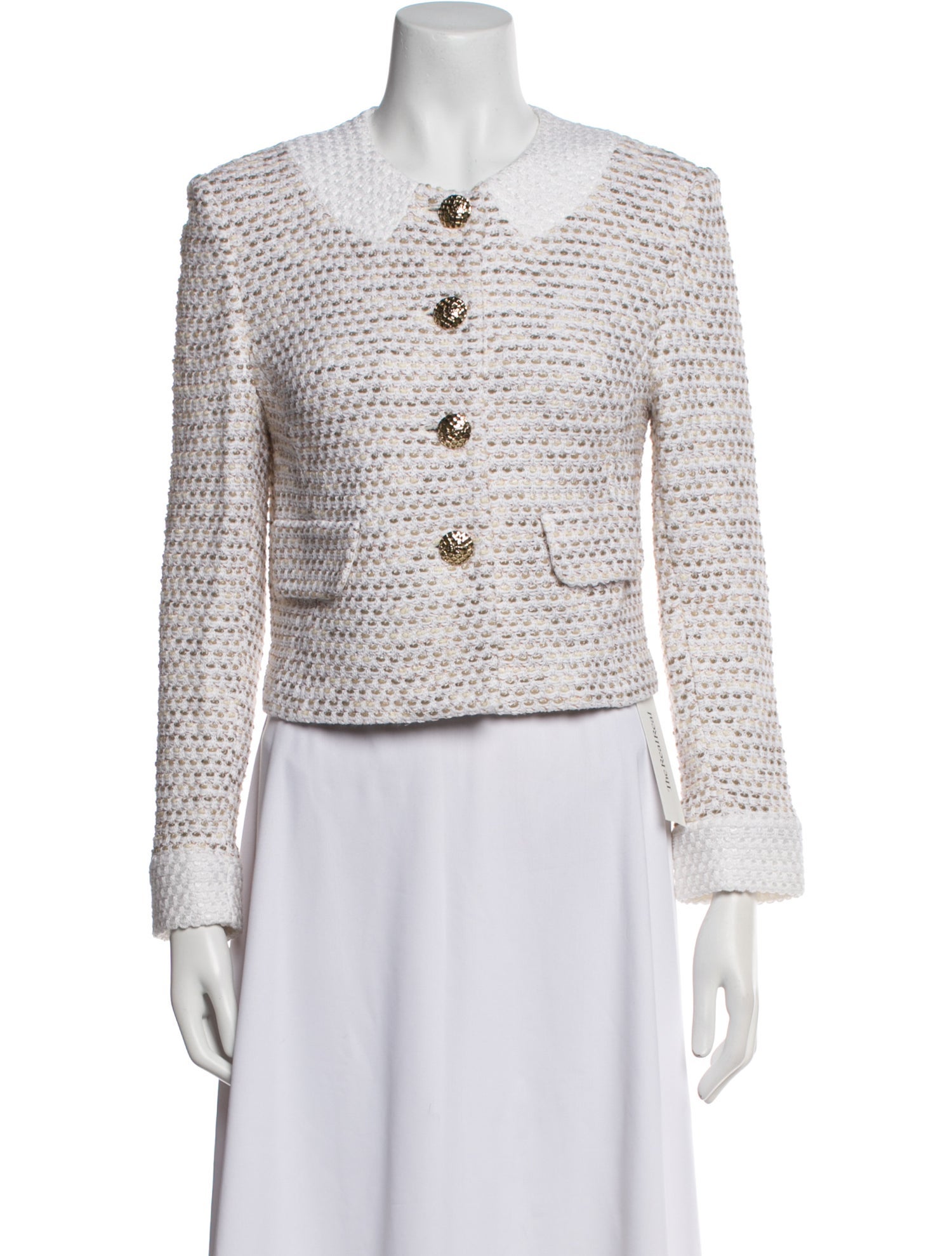 St. John Tweed Pattern Evening Jacket