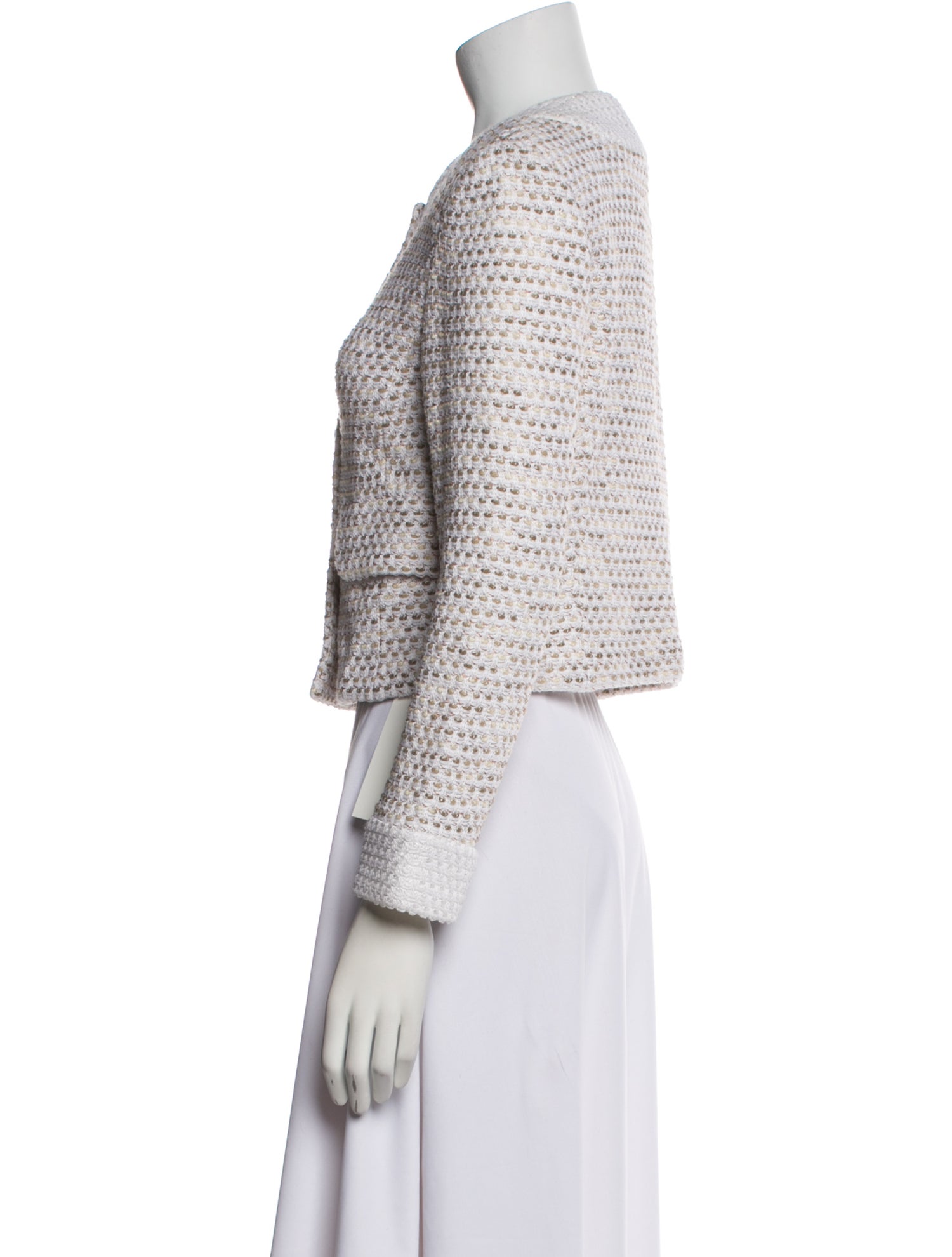 St. John Tweed Pattern Evening Jacket