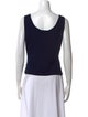 St. John Scoop Neck Sleeveless Top