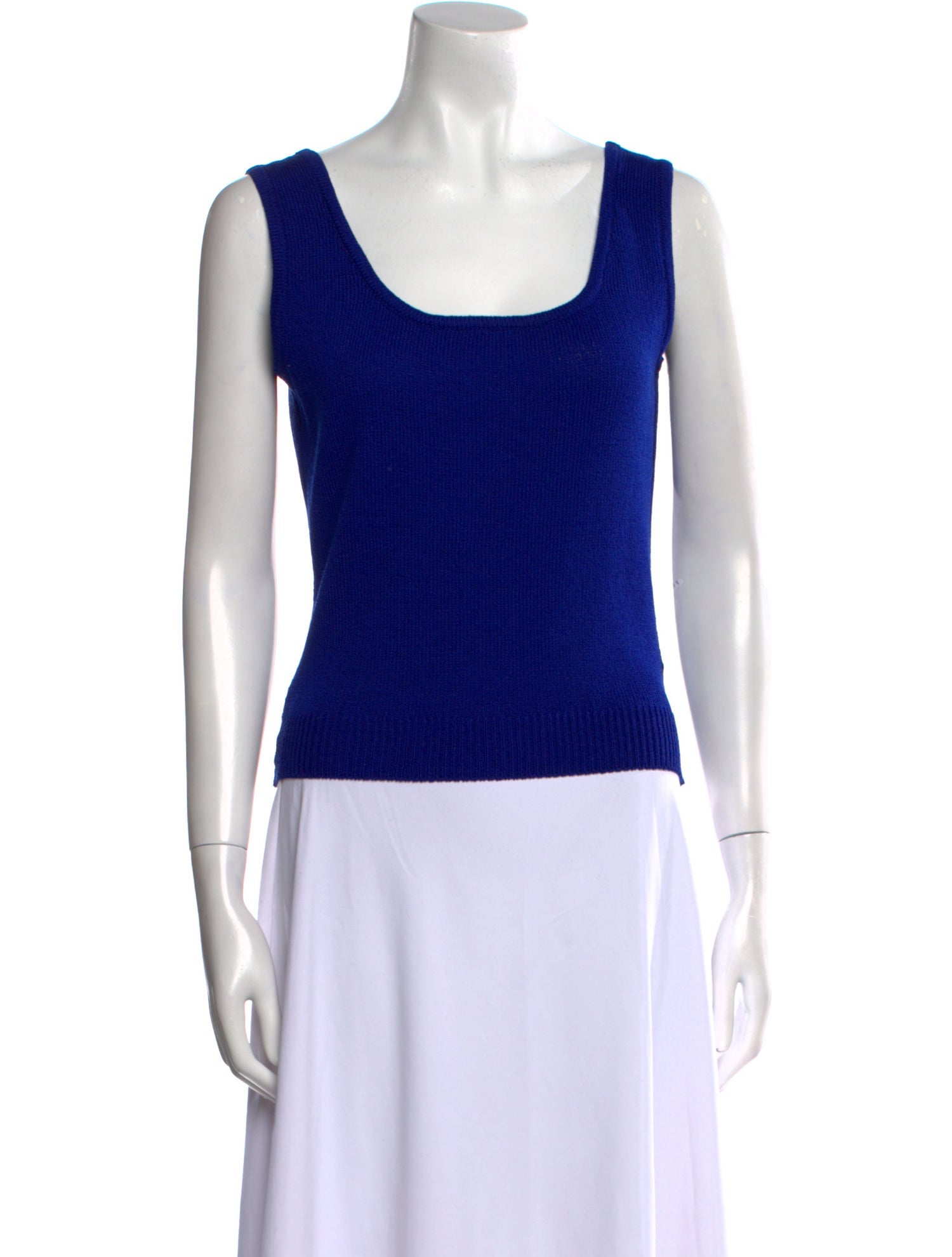 St. John Wool Scoop Neck Top