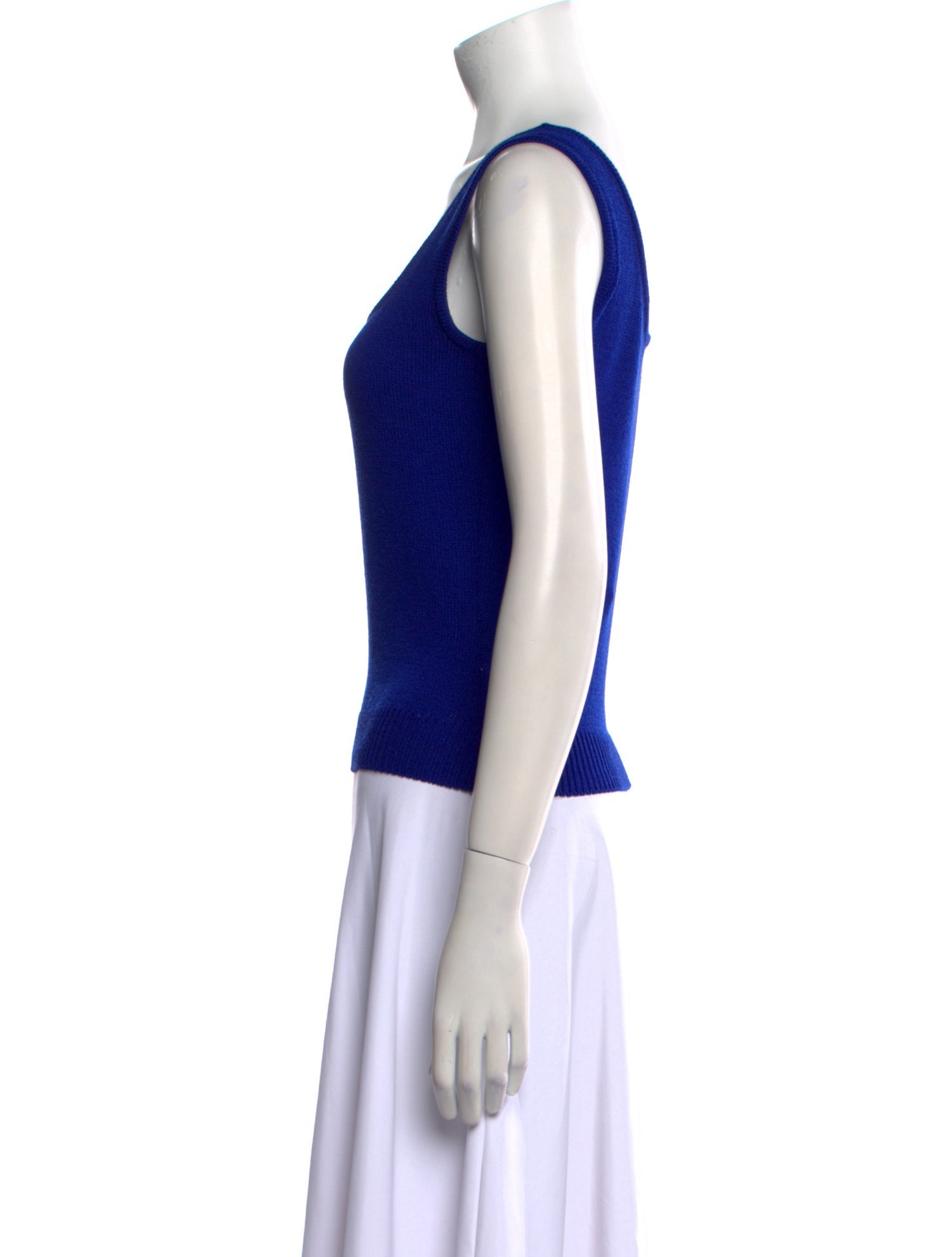 St. John Wool Scoop Neck Top