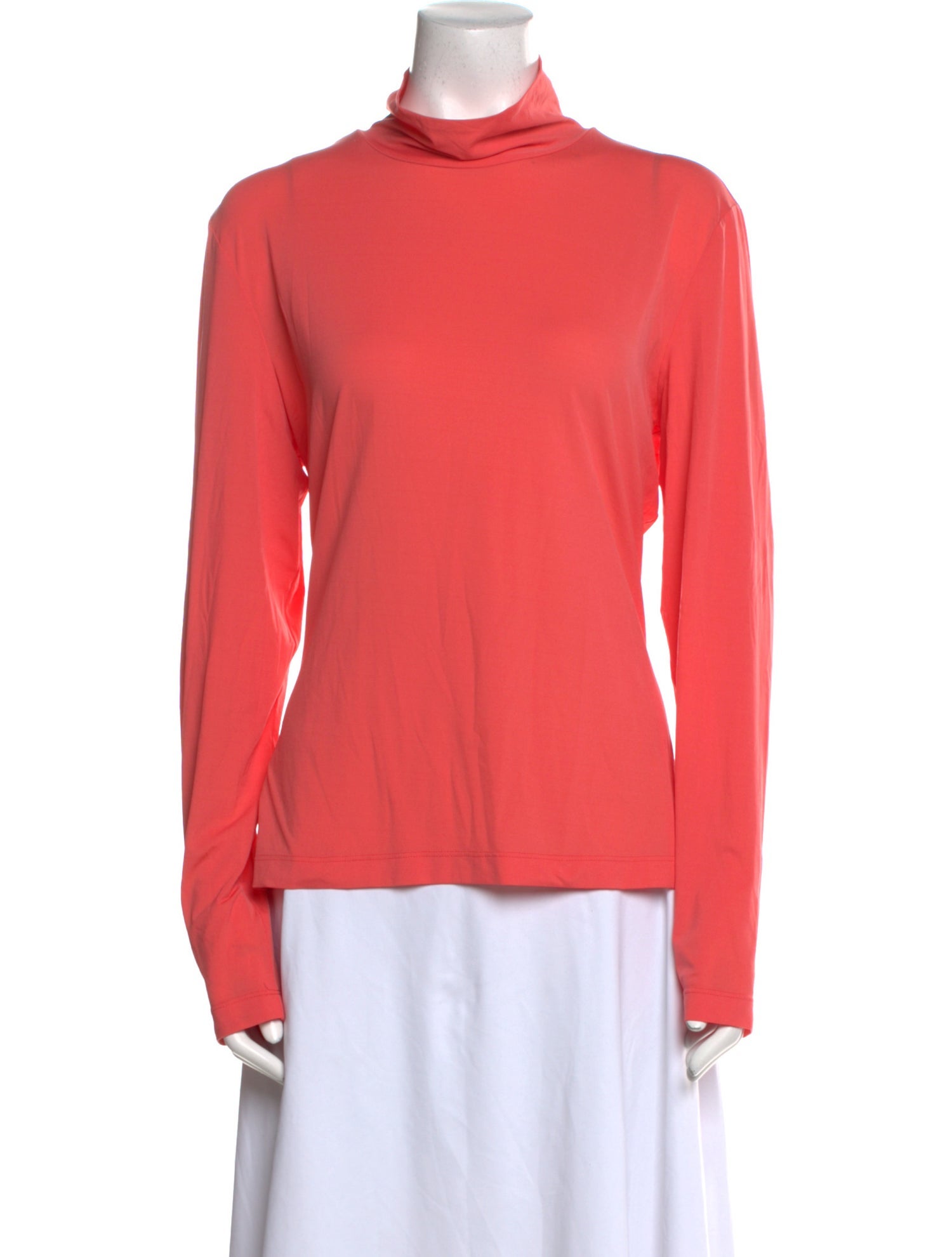 St. John Nylon Mock Neck Top