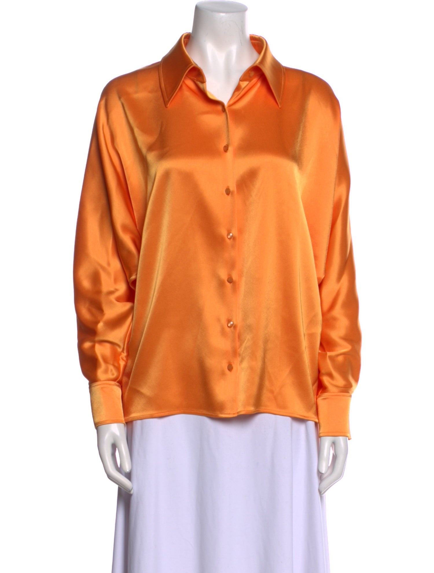 St. John Long Sleeve Button-Up Top