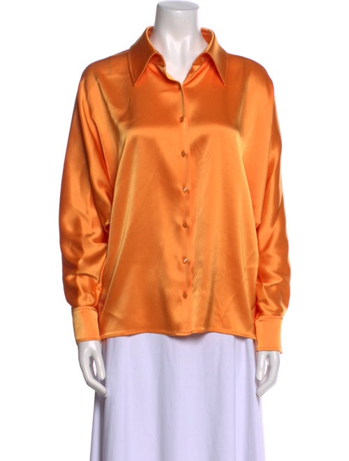 St. John Long Sleeve Button-Up Top