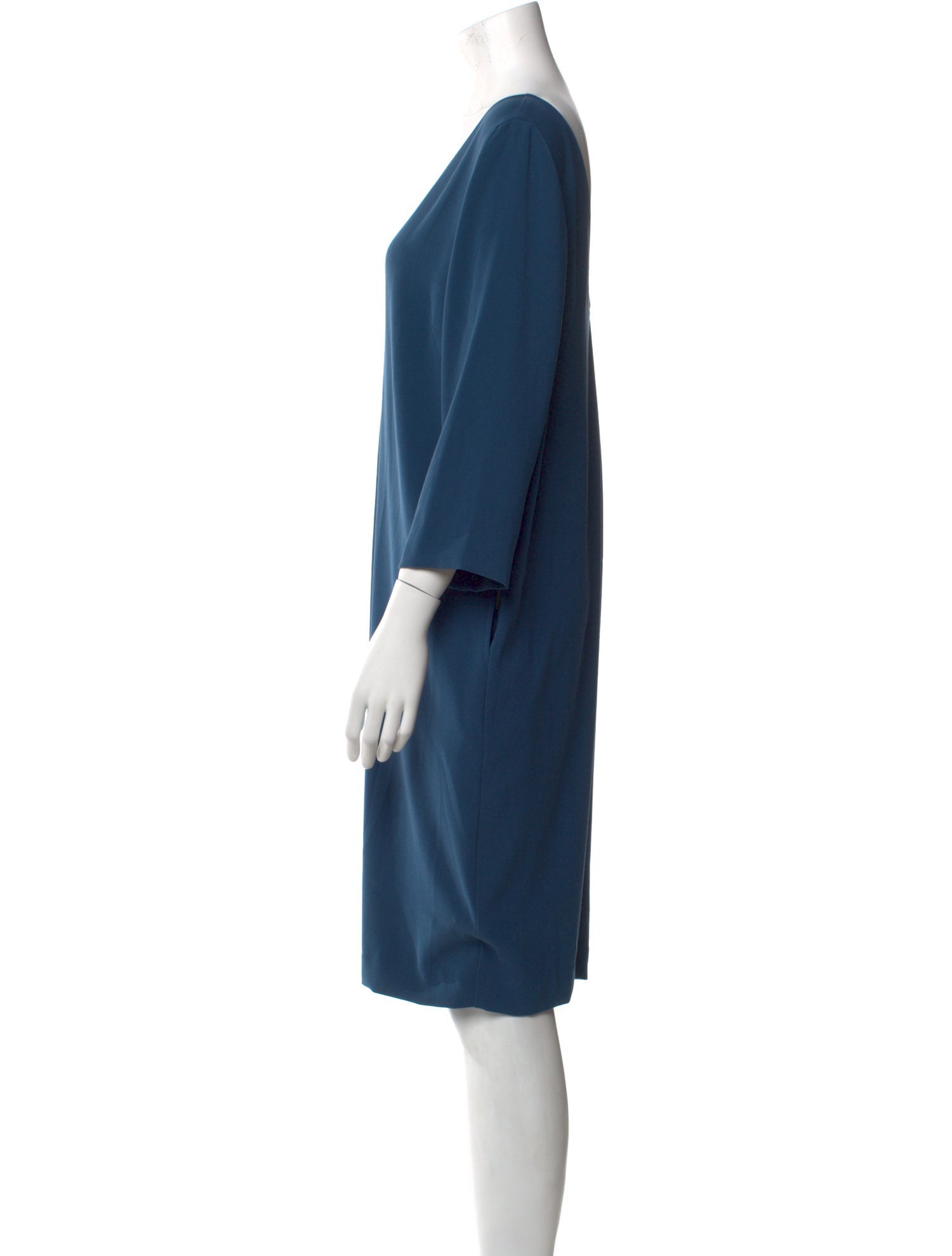 St. John V-Neck Knee-Length Dress