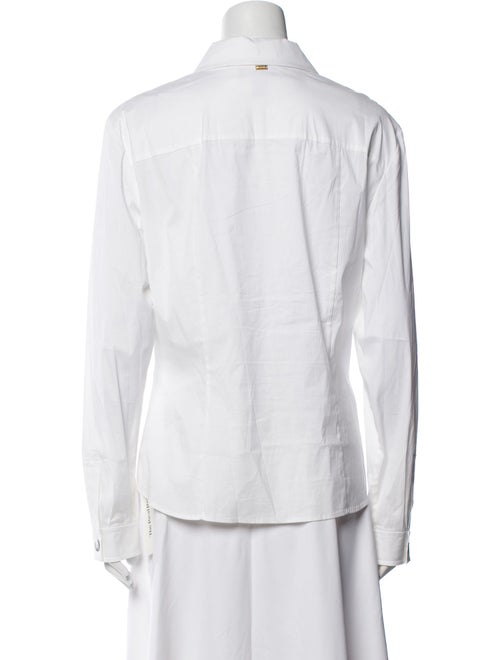 St. John Long Sleeve Button-Up Top