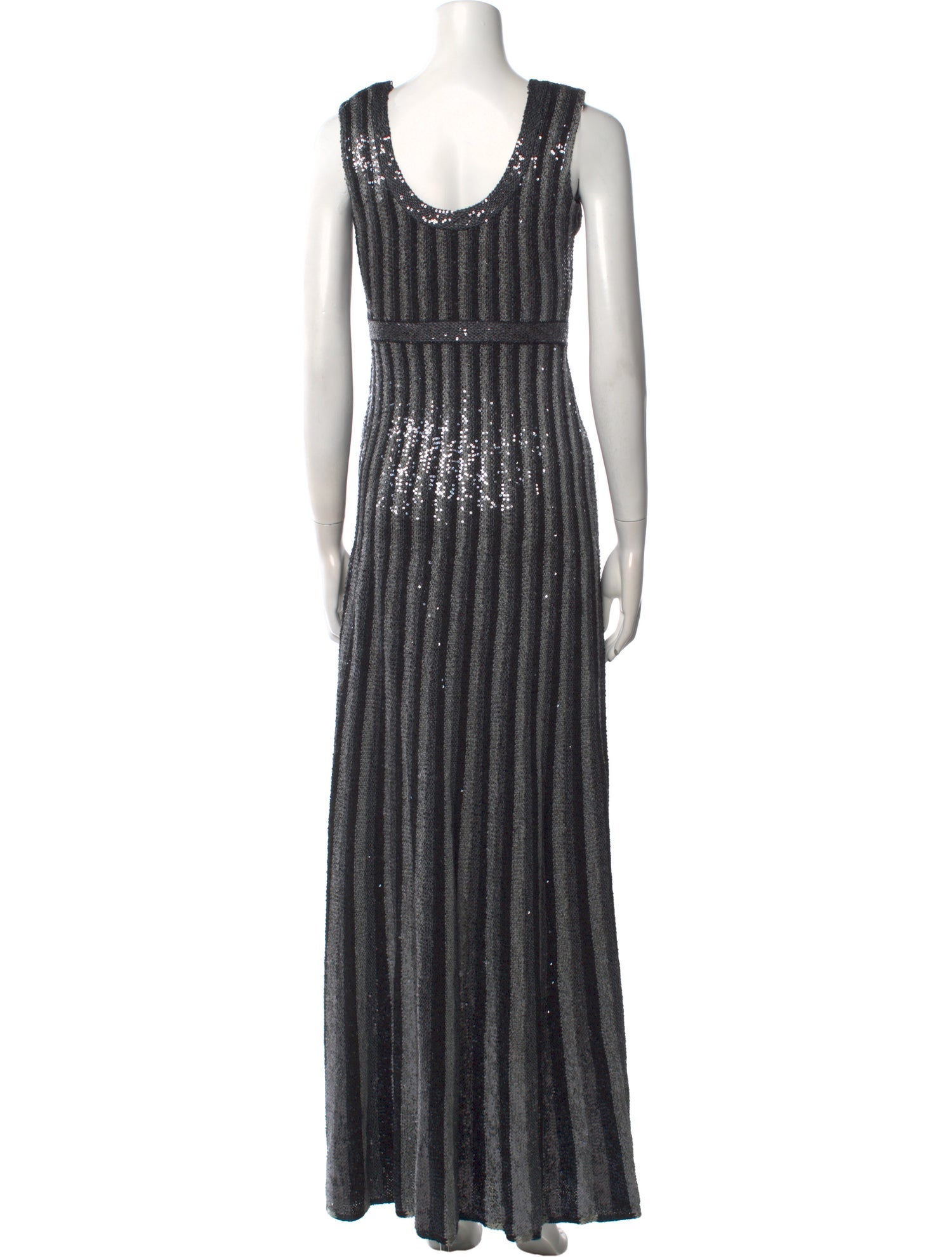 St. John Striped Long Dress