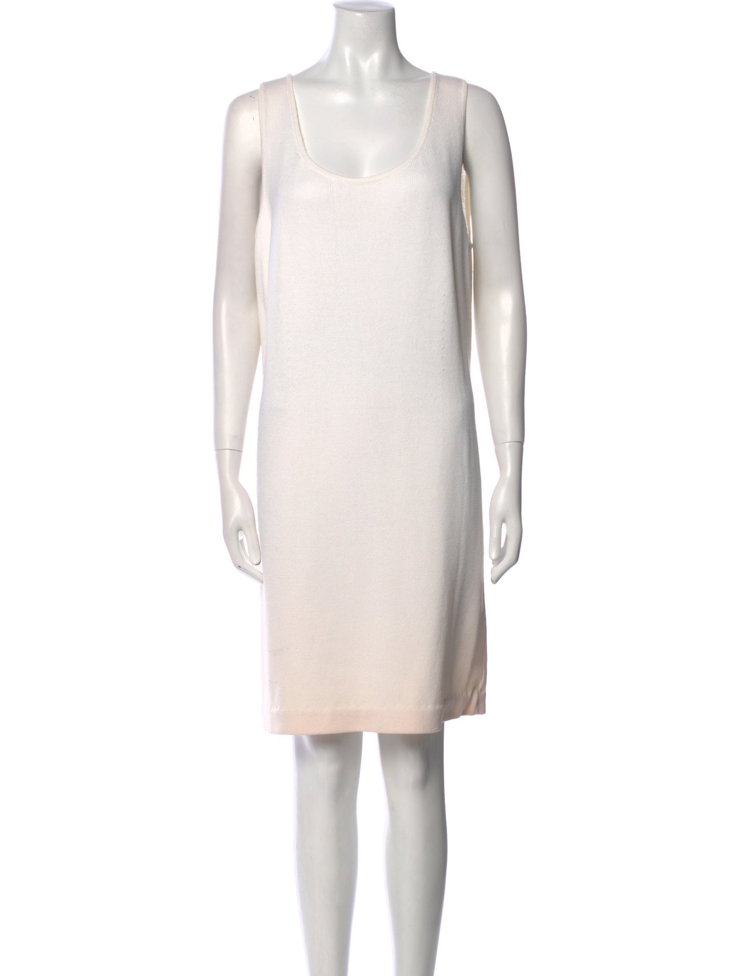 St. John Scoop Neck Mini Dress