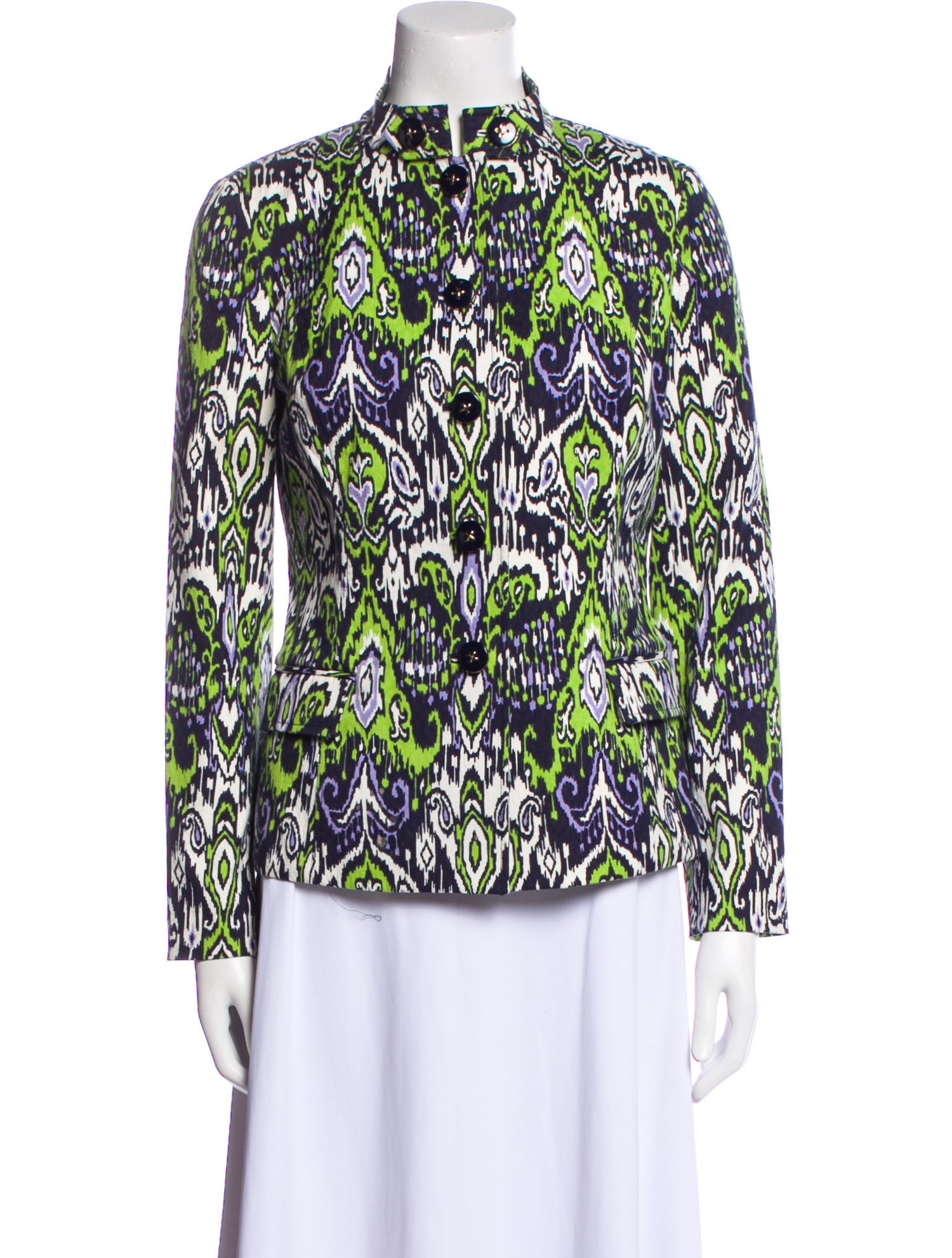 St. John Paisley Print Evening Jacket