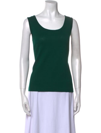 St. John Collection Wool Scoop Neck Top