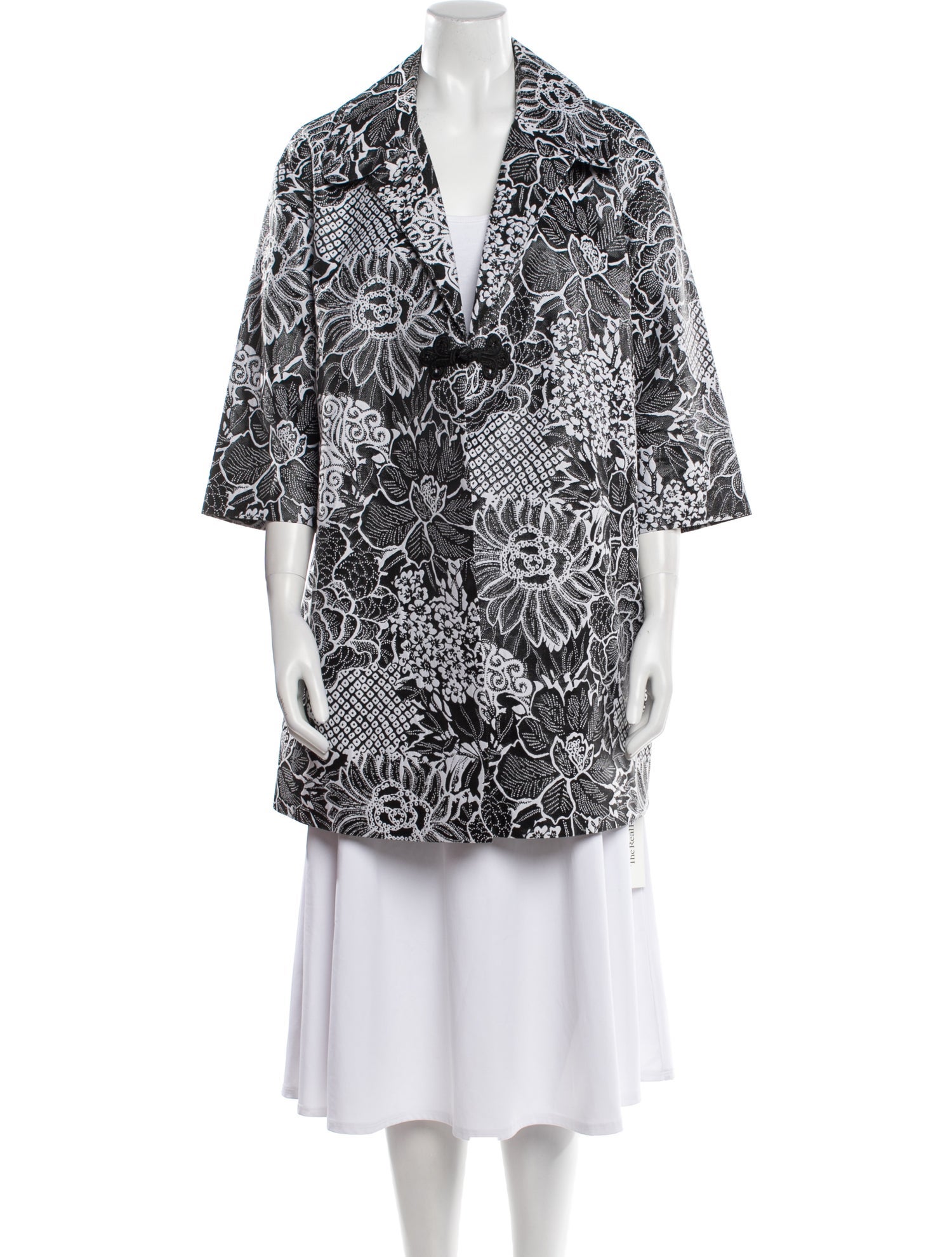 St. John Printed Trench Coat