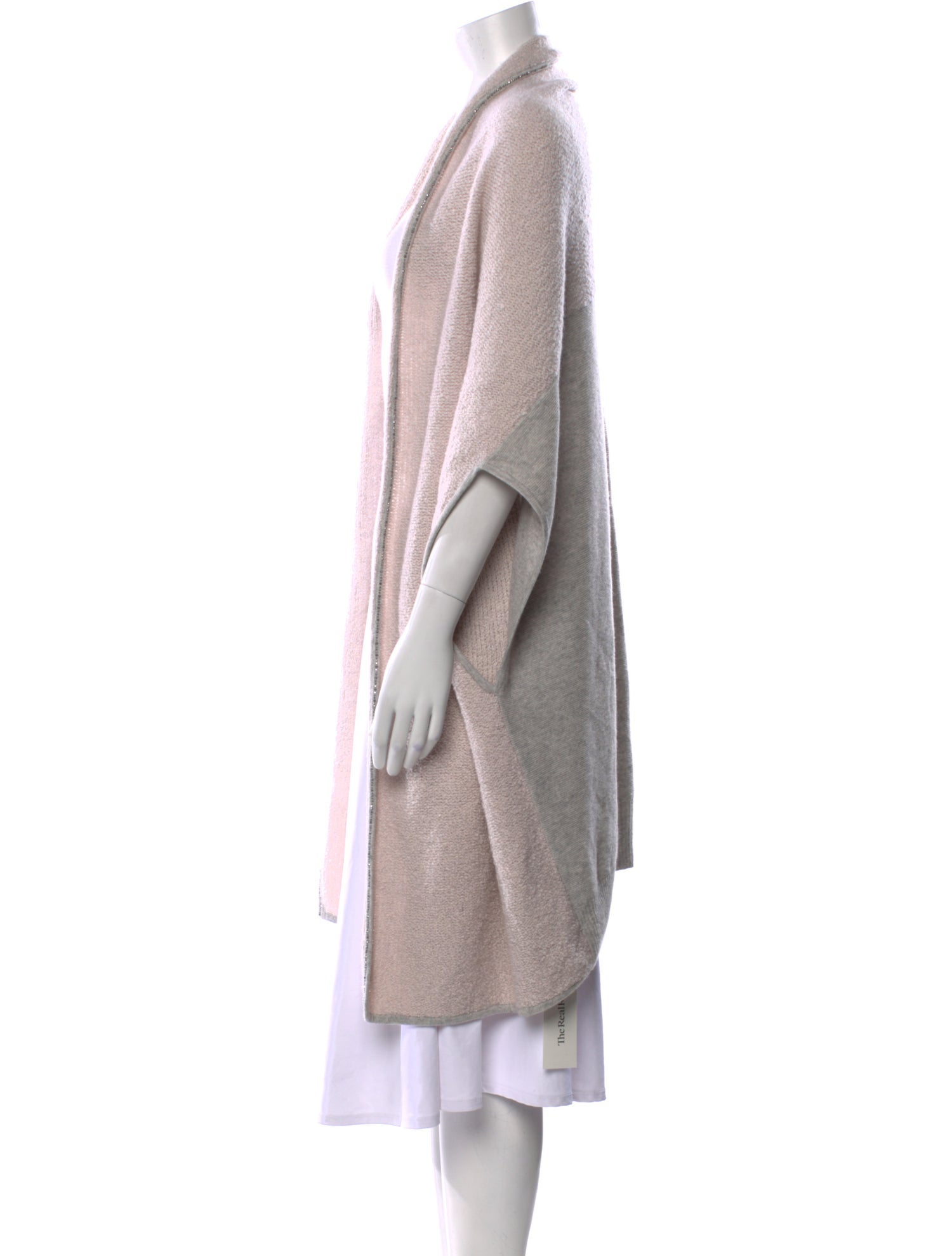 St. John Cashmere Open Front Sweater
