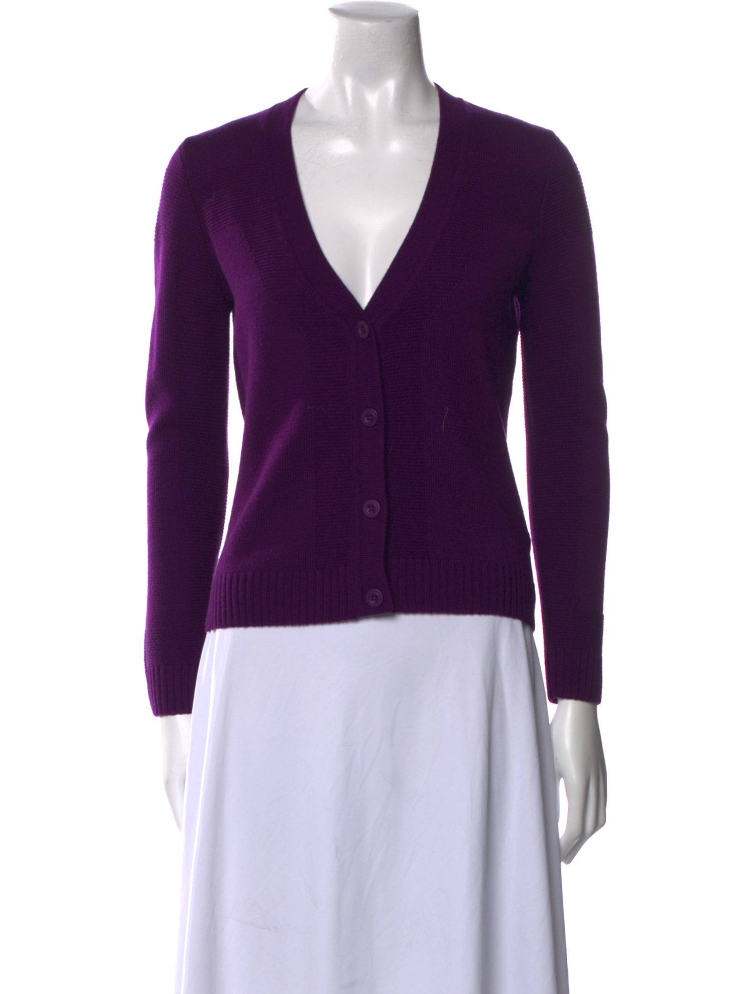 St. John Wool V-Neck Sweater