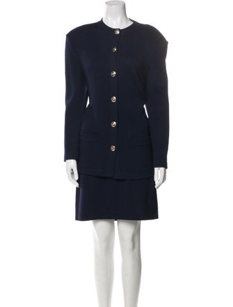 St. John Basics Crystal Embellishments Skirt Set