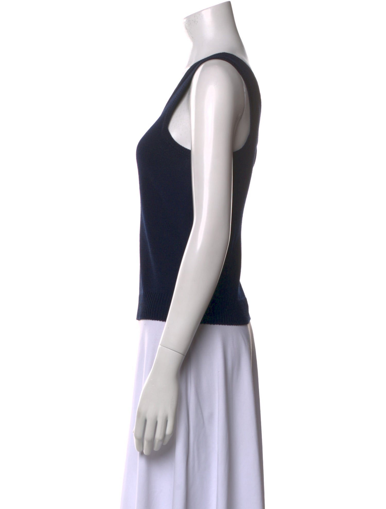 St. John Wool Scoop Neck Top