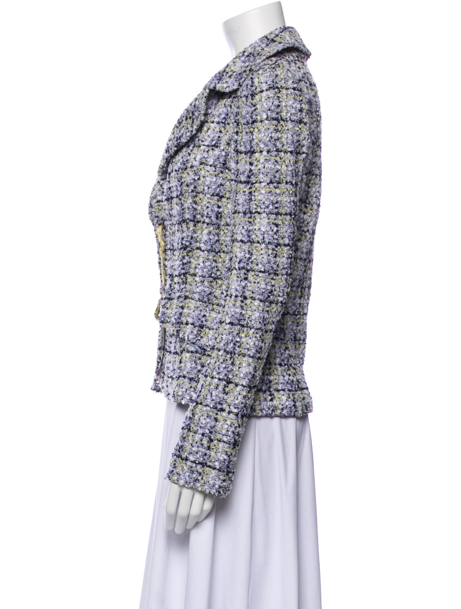 St. John Tweed Pattern Blazer