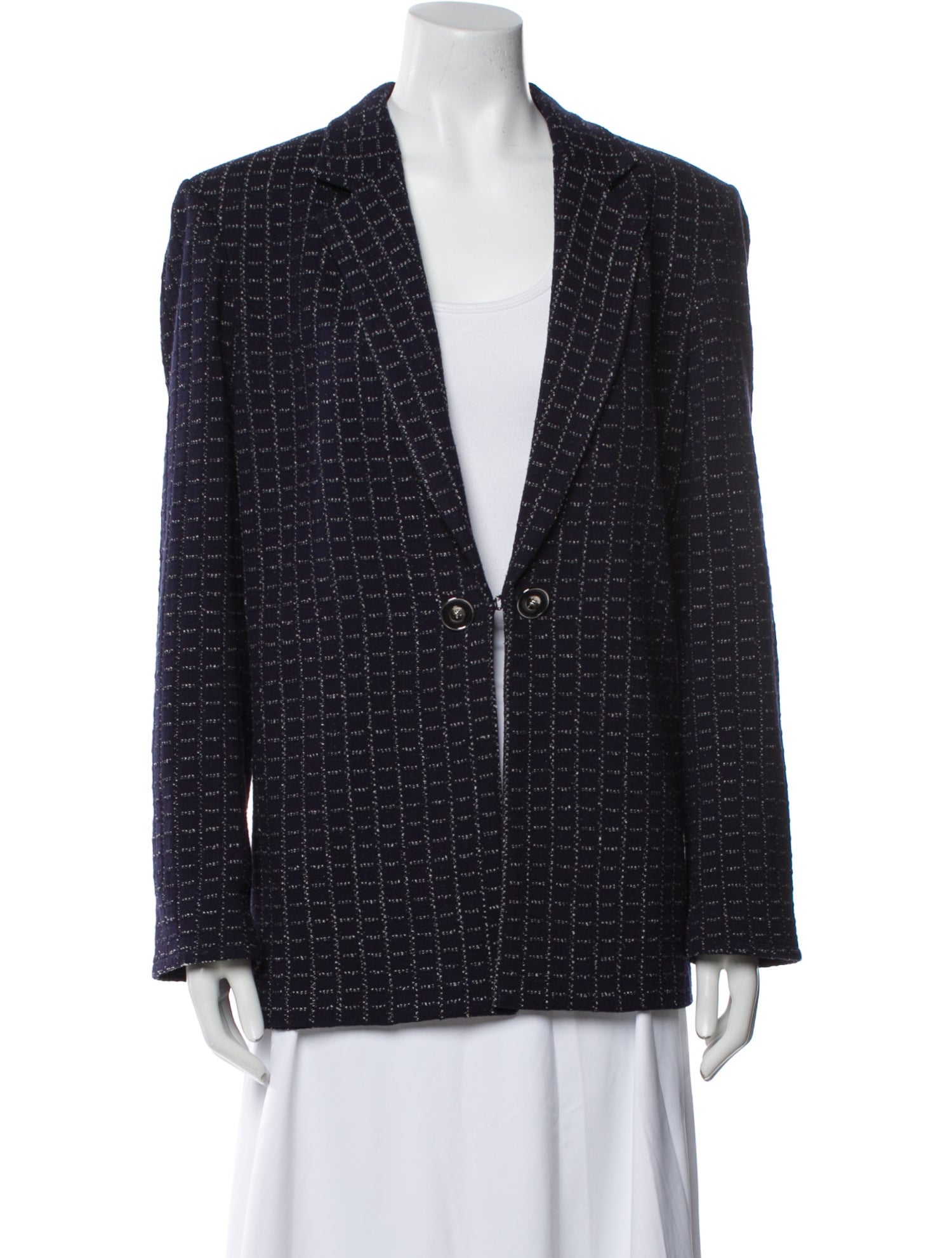 St. John Tweed Pattern Blazer