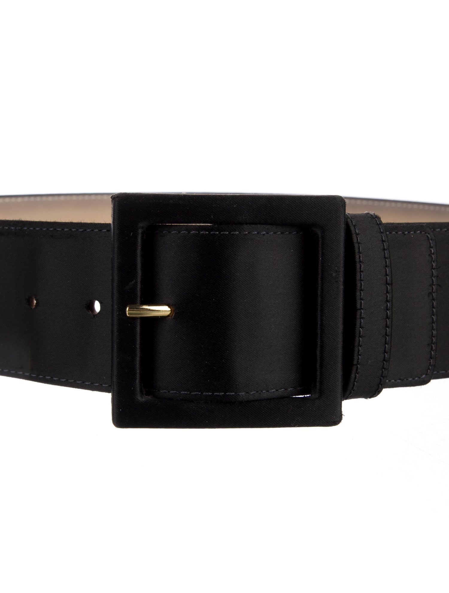 St. John Wide Satin Waist Belt