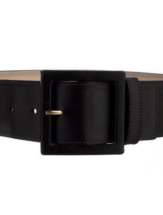 St. John Wide Satin Waist Belt