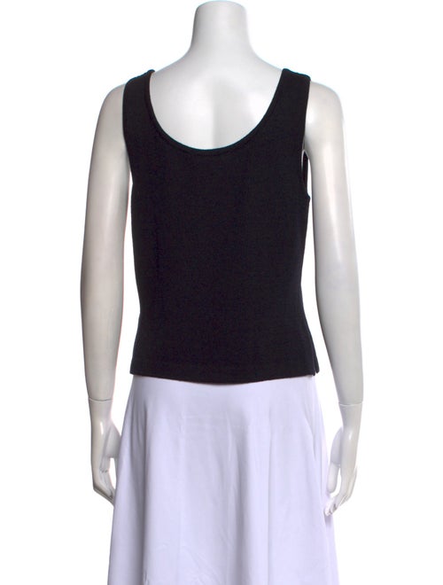St. John Scoop Neck Sleeveless Top