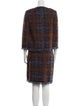 St. John Wool Tweed Pattern Skirt Set