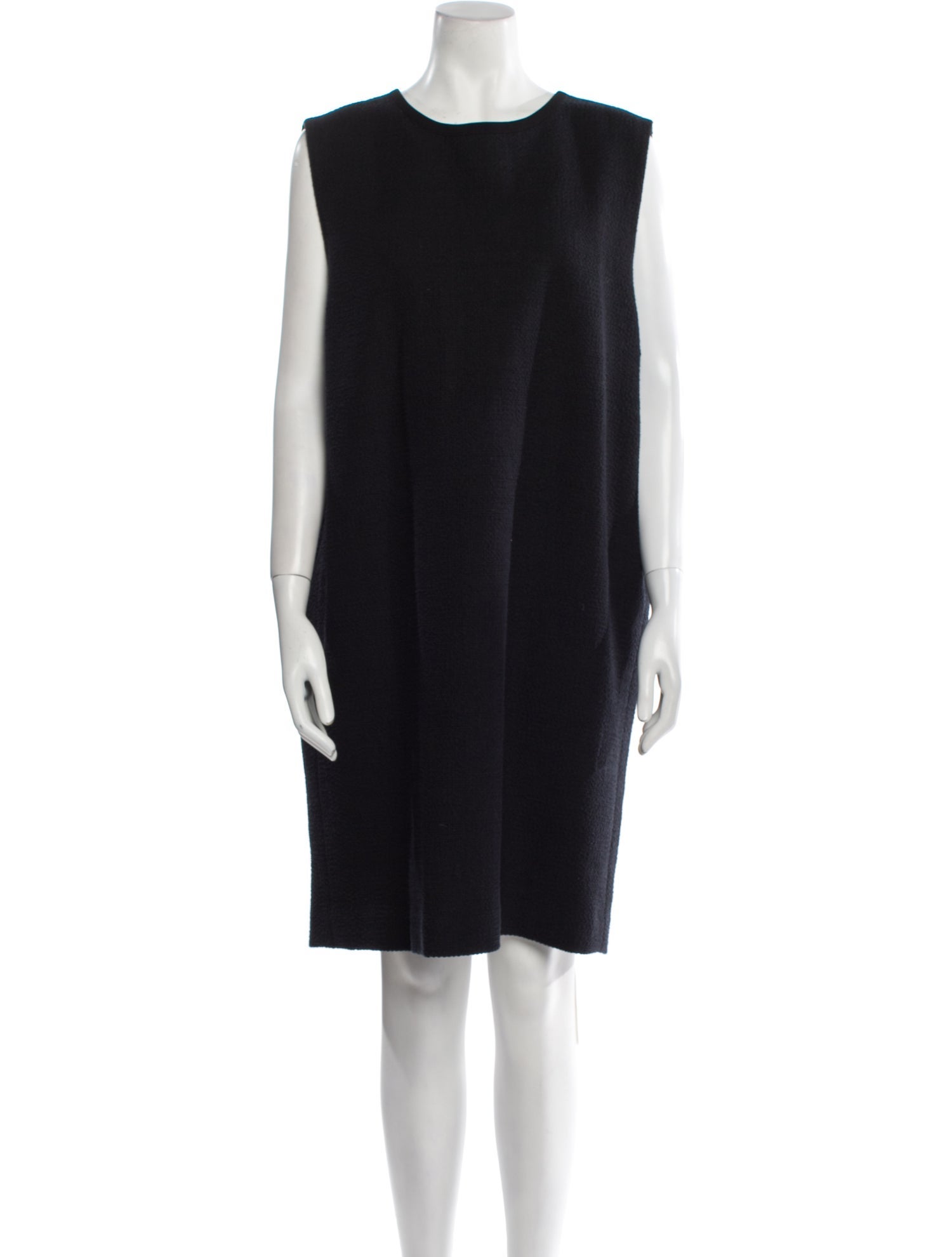 St. John Crew Neck Knee-Length Dress