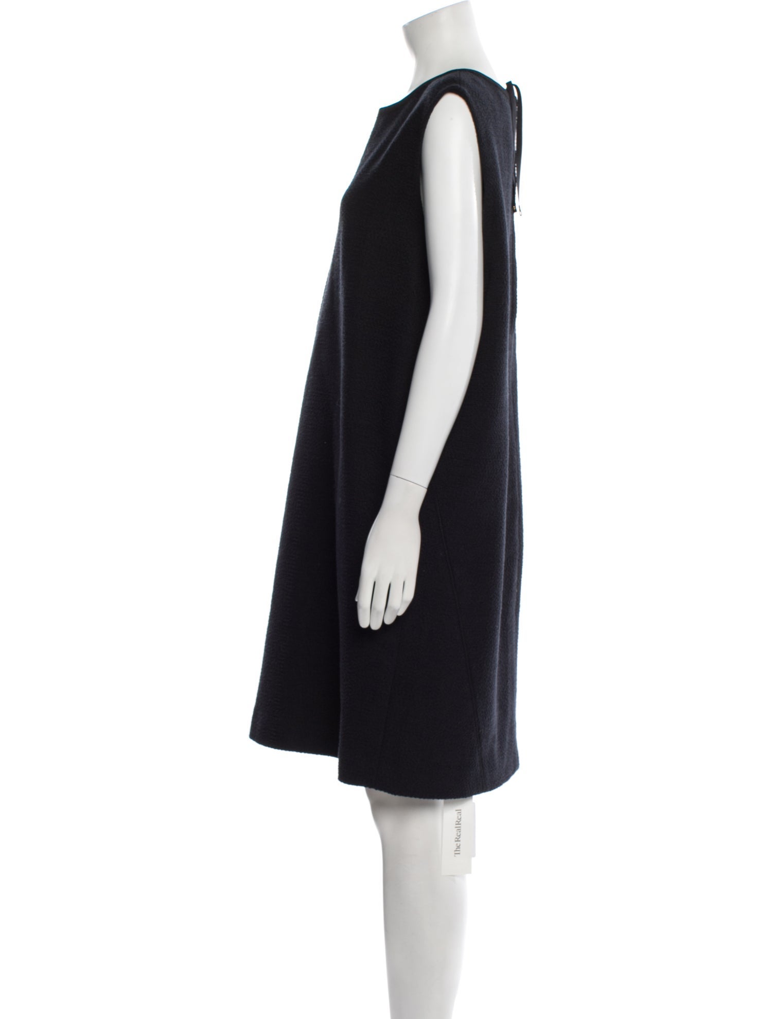 St. John Crew Neck Knee-Length Dress