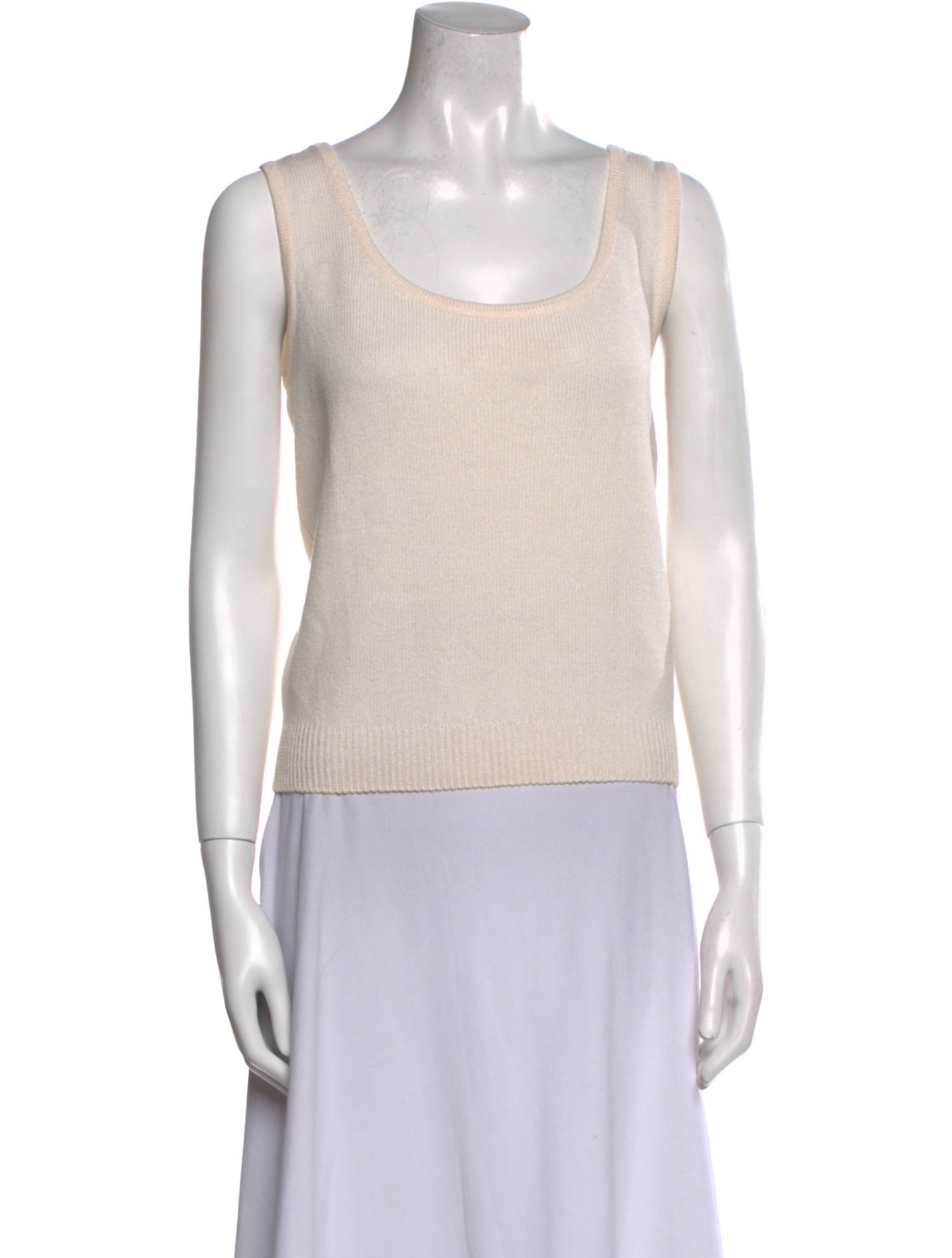 St. John Wool Scoop Neck Top