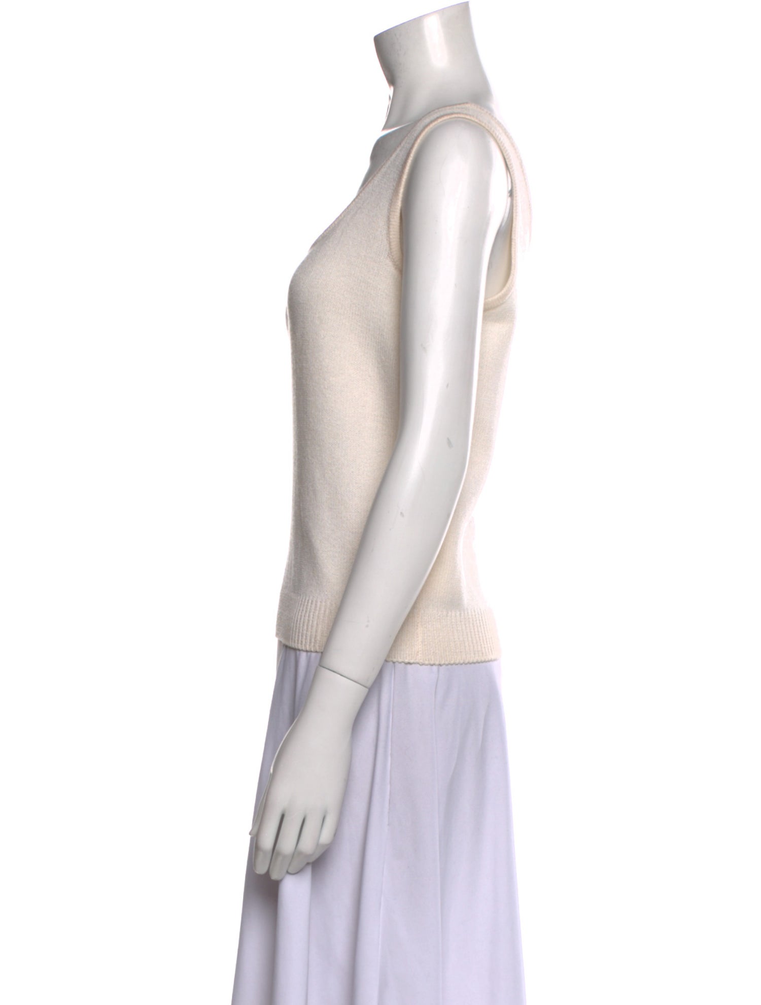 St. John Wool Scoop Neck Top