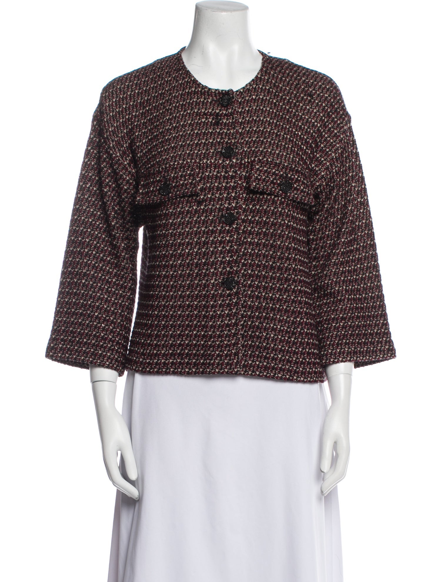 St. John Tweed Pattern Jacket