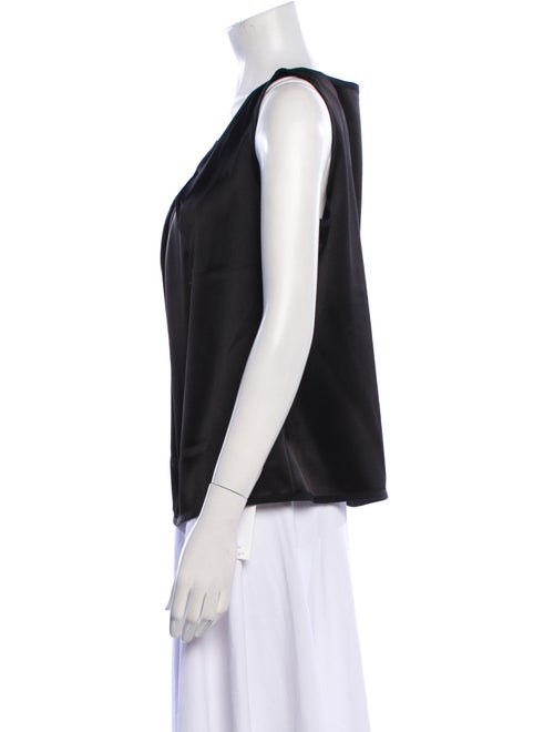 St. John Silk Scoop Neck Top