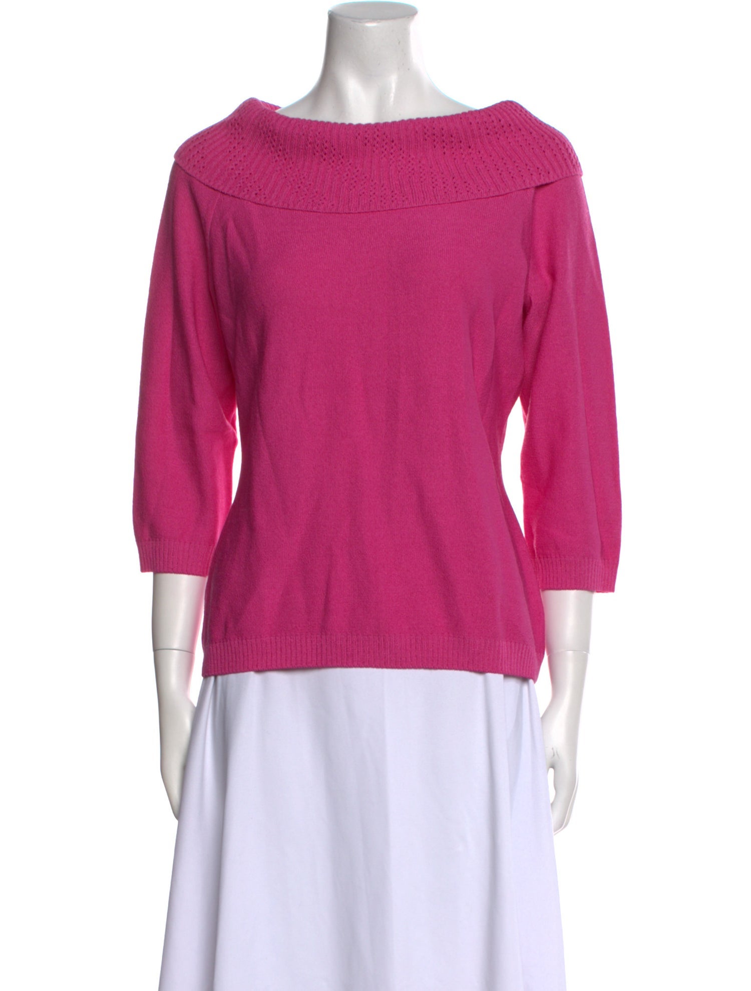 St. John Wool Scoop Neck Sweater w/ Tags