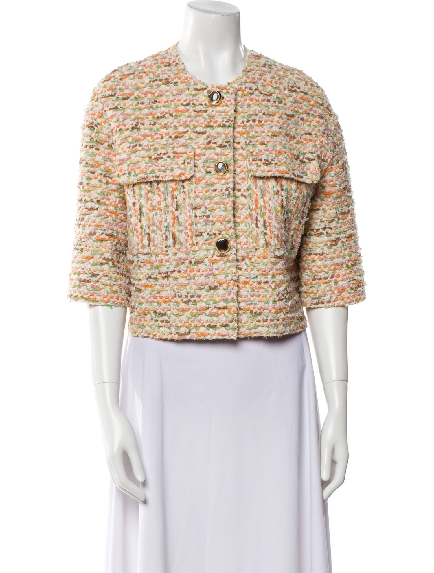 St. John Tweed Pattern Evening Jacket w/ Tags