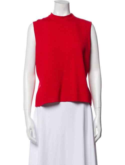 St. John Wool Crew Neck Crop Top