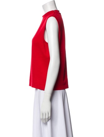 St. John Wool Crew Neck Crop Top