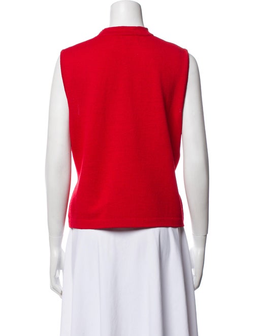 St. John Wool Crew Neck Crop Top