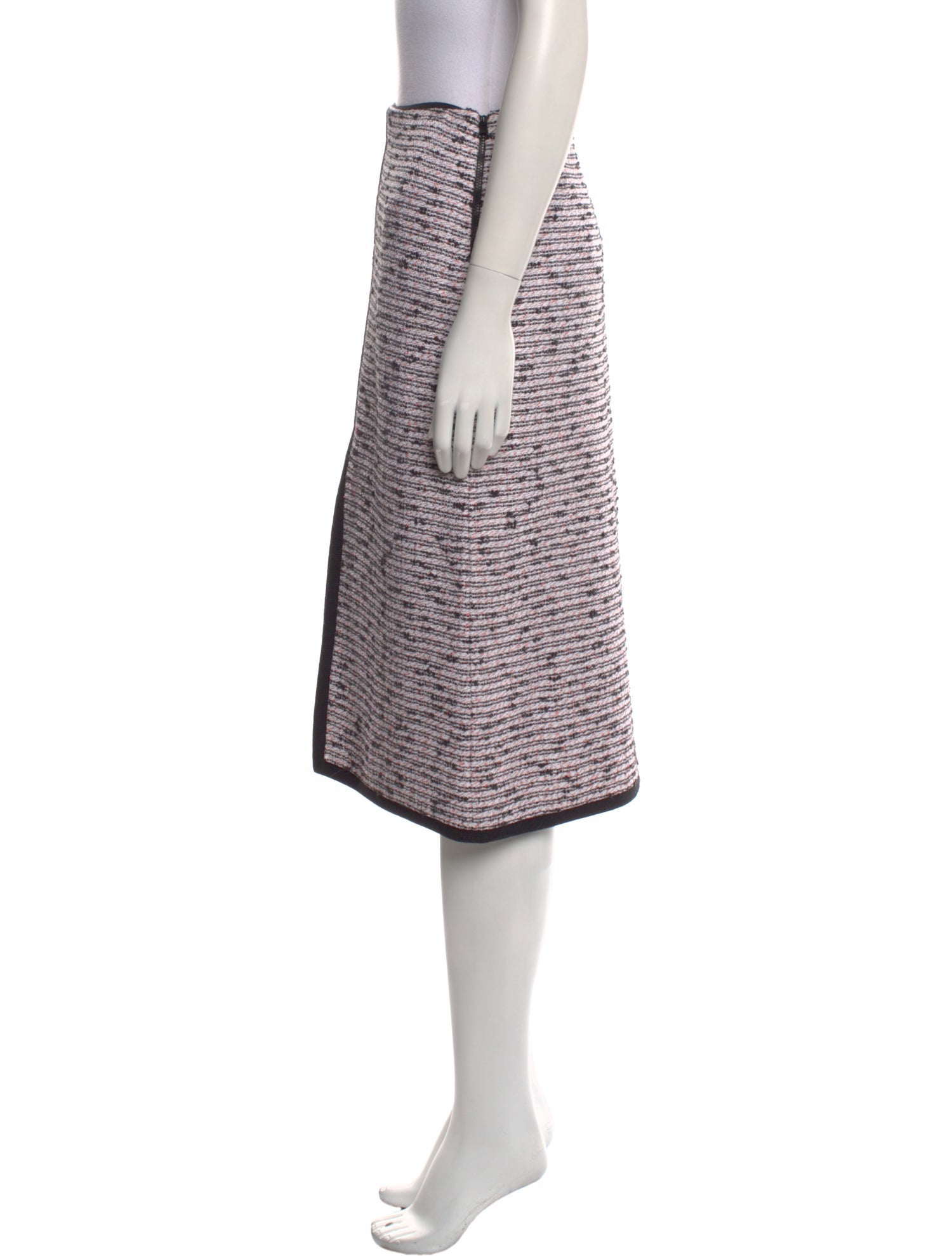 St. John Striped Knee-Length Skirt w/ Tags