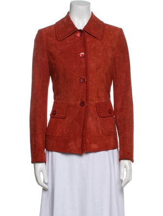 St. John Suede Utility Jacket