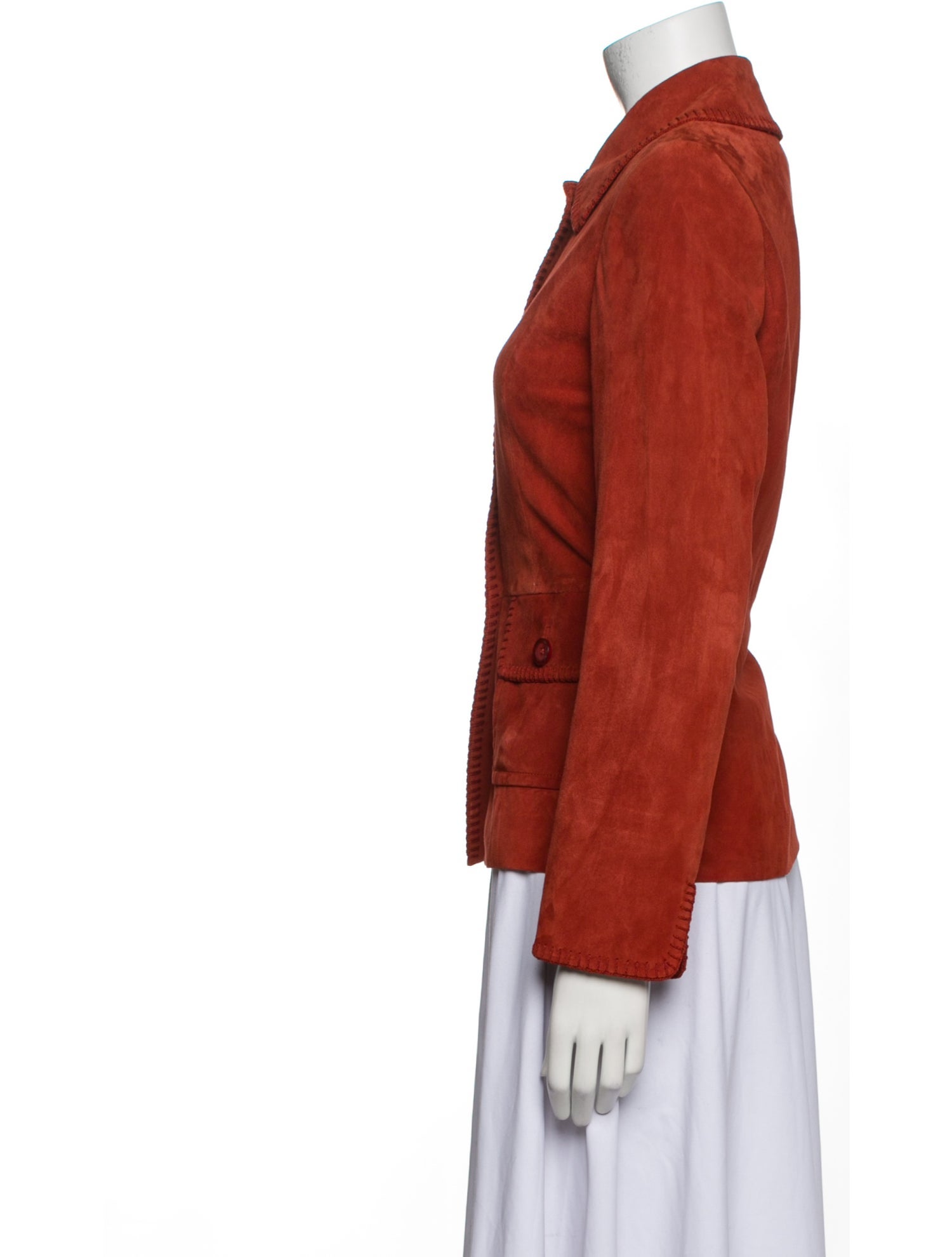 St. John Suede Utility Jacket